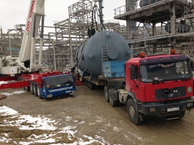 Перевозка до места монтажа металлоконструкций